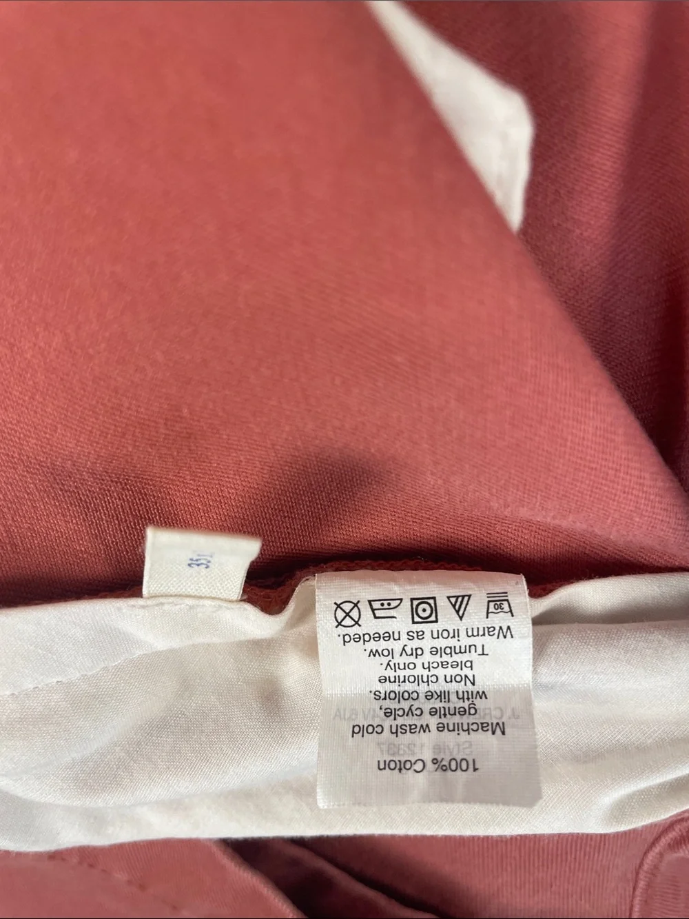 J. Crew Coral Straight-Leg Cotton Pants